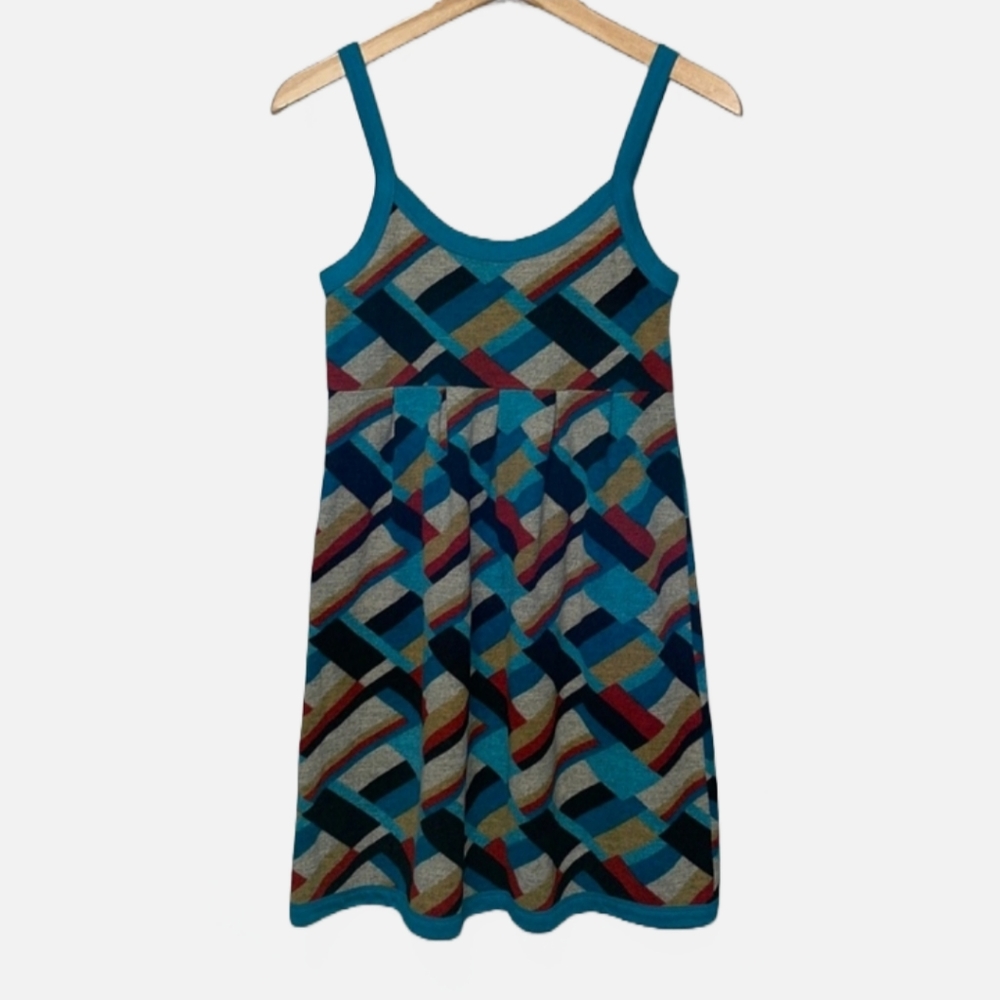 Forever 21 Vintage Sleeveless Abstract/Geometric Sweater Dress Small